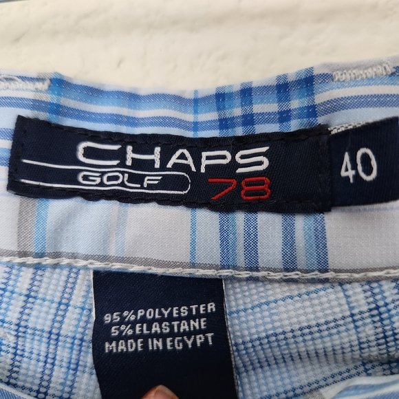 Chaps 78 Men's Plaid Golf Shorts, Size 40 - Picture 3 of 4